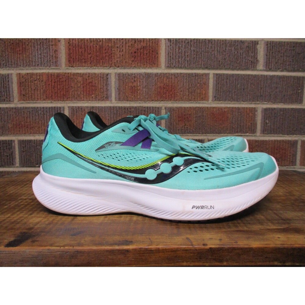 Saucony Womens Ride 15 Green Cool Mint S10729-26 Running Shoes Sneakers Size 10